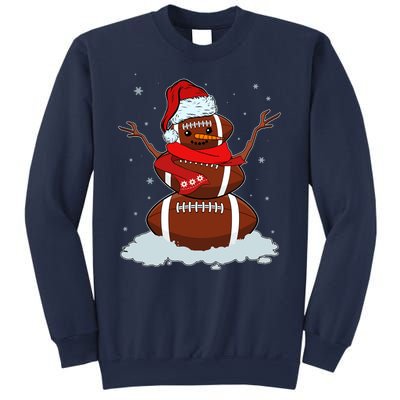 Funny Christmas Football Snowman Sweatshirt