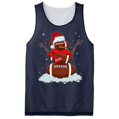 Funny Christmas Football Snowman Mesh Reversible Basketball Jersey Tank