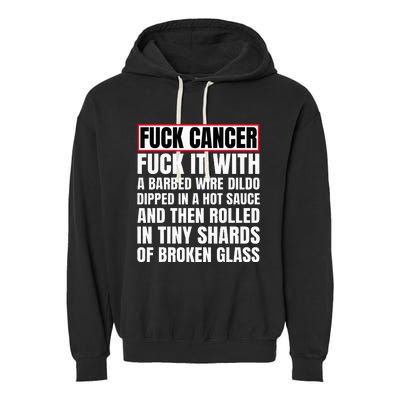 Fuck Cancer Garment-Dyed Fleece Hoodie