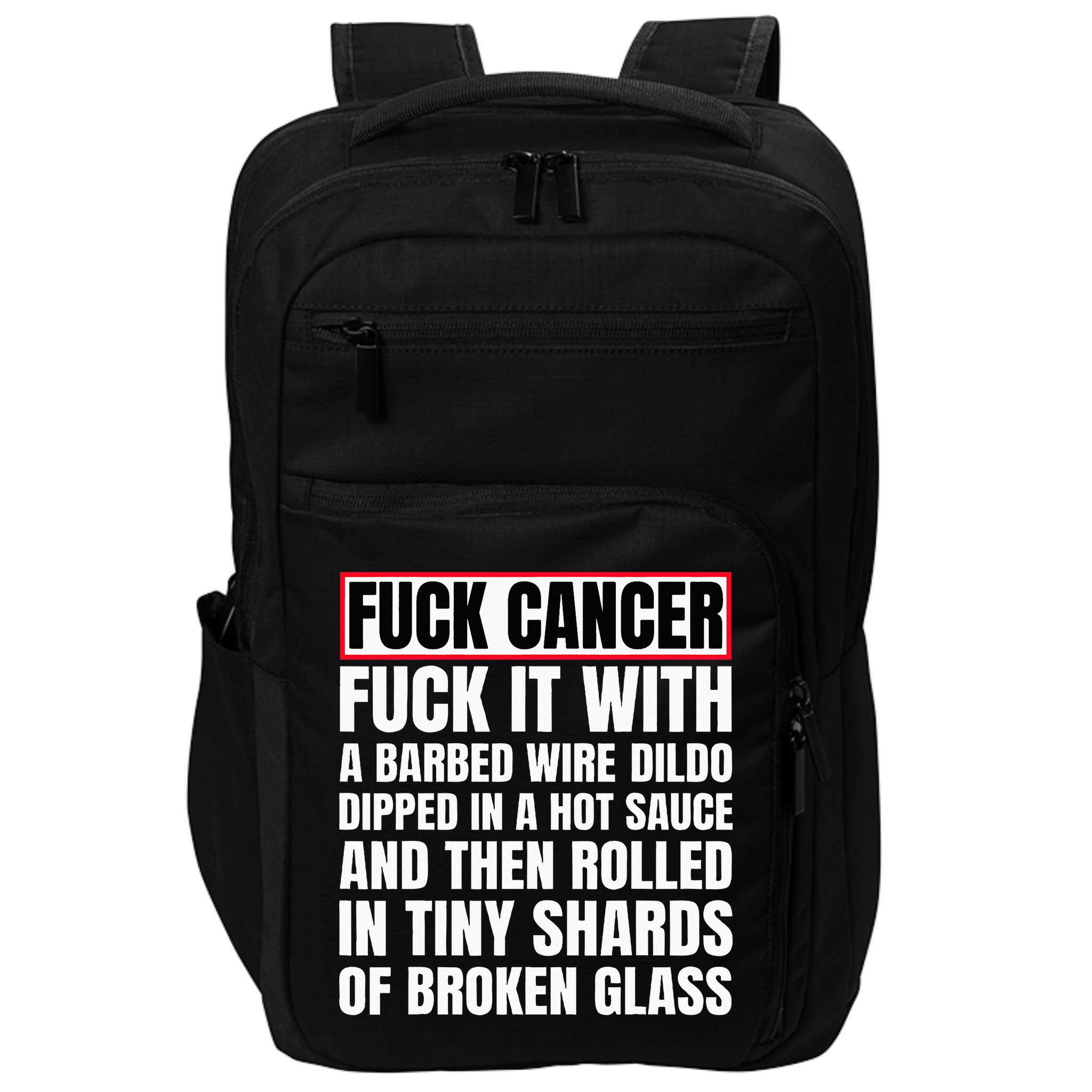 Fuck Cancer Impact Tech Backpack
