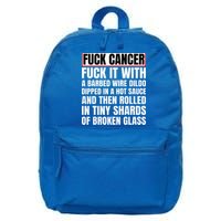 Fuck Cancer 16 in Basic Backpack