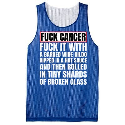 Fuck Cancer Mesh Reversible Basketball Jersey Tank