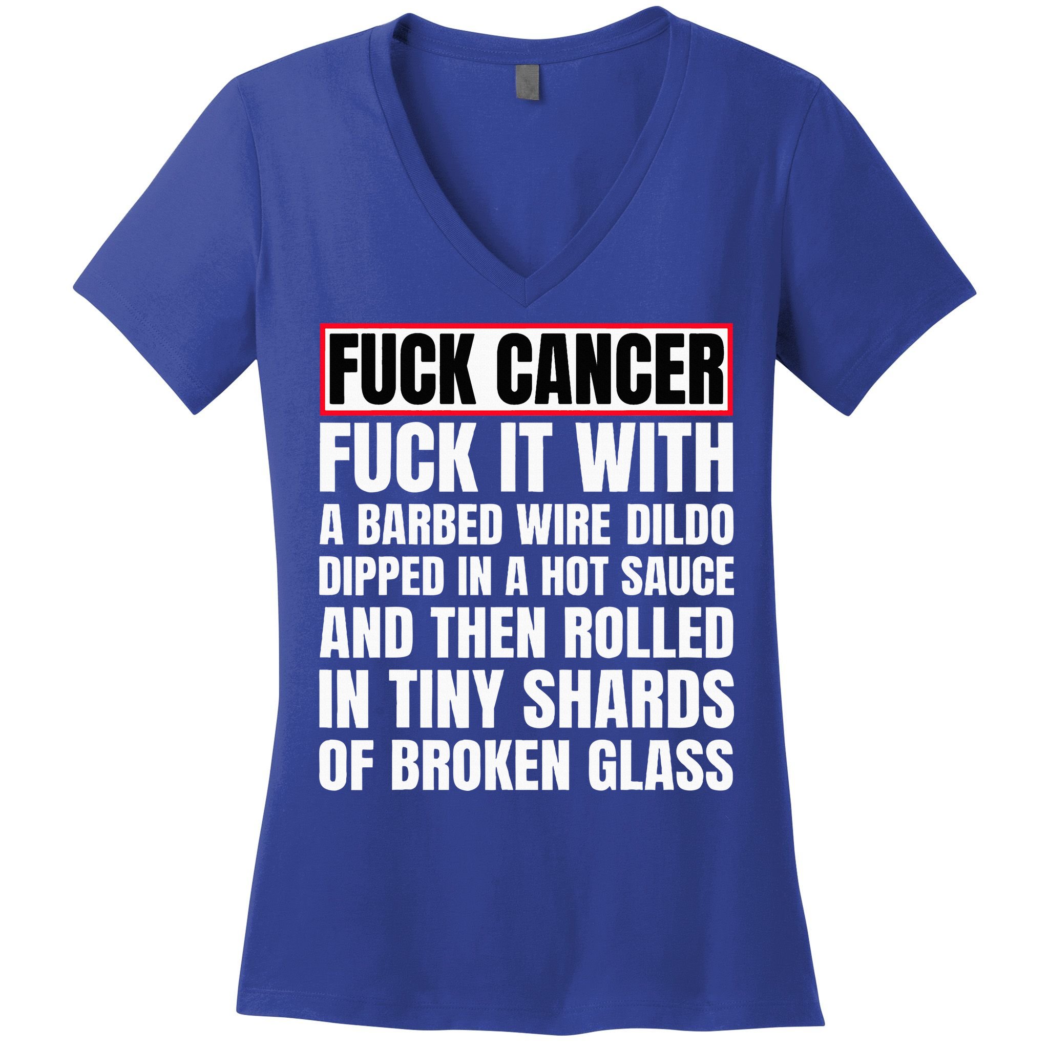 Fuck Cancer Women's V-Neck T-Shirt