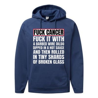 Fuck Cancer Performance Fleece Hoodie