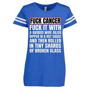 Fuck Cancer Enza Ladies Jersey Football T-Shirt