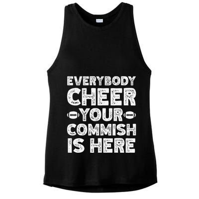 Funny Commish Fantasy Basketball Commissioner Sarcastic Ladies PosiCharge Tri-Blend Wicking Tank