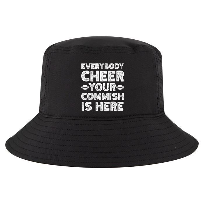 Funny Commish Fantasy Basketball Commissioner Sarcastic Cool Comfort Performance Bucket Hat