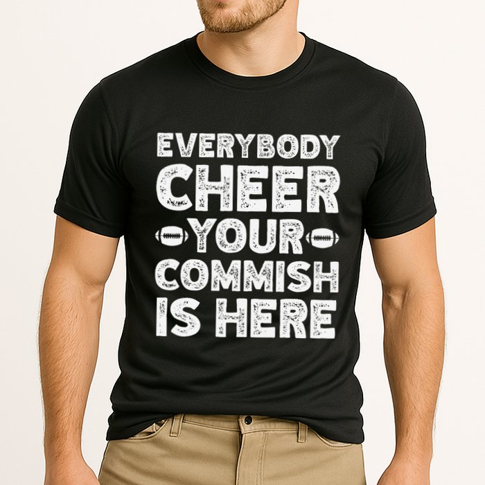 Funny Commish Fantasy Basketball Commissioner Sarcastic Cooling Performance Crew T-Shirt