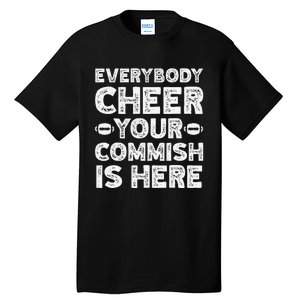 Funny Commish Fantasy Basketball Commissioner Sarcastic Tall T-Shirt