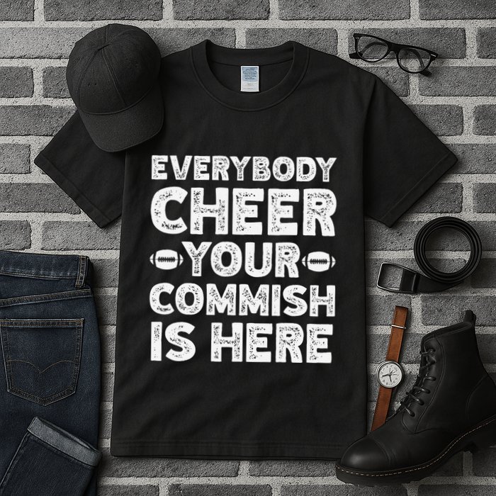 Funny Commish Fantasy Basketball Commissioner Sarcastic Tall T-Shirt
