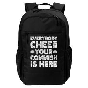 Funny Commish Fantasy Basketball Commissioner Sarcastic Daily Commute Backpack