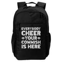 Funny Commish Fantasy Basketball Commissioner Sarcastic Daily Commute Backpack