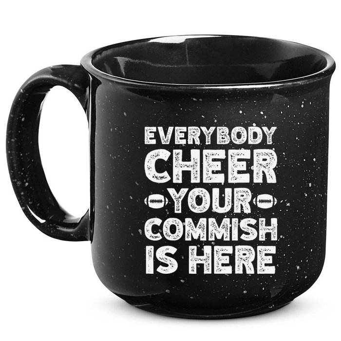 Funny Commish Fantasy Basketball Commissioner Sarcastic 15oz Campfire Ceramic Mug