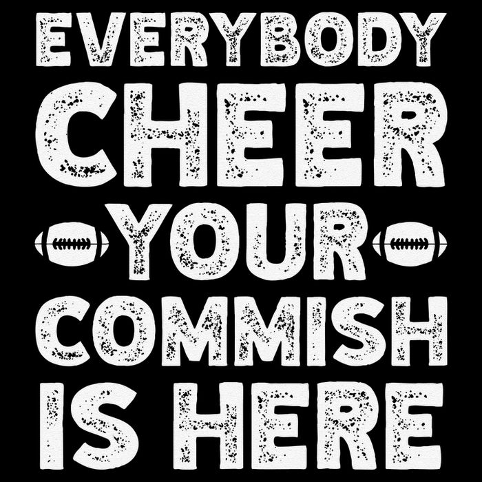 Funny Commish Fantasy Basketball Commissioner Sarcastic Drawstring Bag