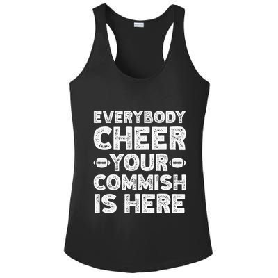 Funny Commish Fantasy Basketball Commissioner Sarcastic Ladies PosiCharge Competitor Racerback Tank