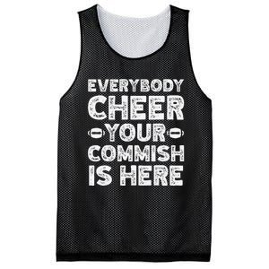 Funny Commish Fantasy Basketball Commissioner Sarcastic Mesh Reversible Basketball Jersey Tank