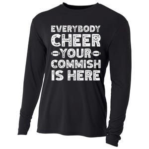 Funny Commish Fantasy Basketball Commissioner Sarcastic Cooling Performance Long Sleeve Crew