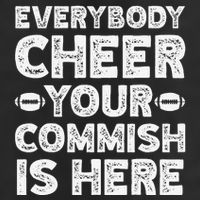 Funny Commish Fantasy Basketball Commissioner Sarcastic 25L Jumbo Tote