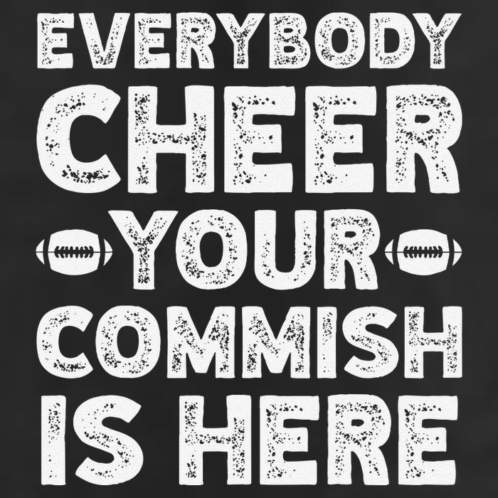 Funny Commish Fantasy Basketball Commissioner Sarcastic 25L Jumbo Tote