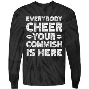 Funny Commish Fantasy Basketball Commissioner Sarcastic Tie-Dye Long Sleeve Shirt