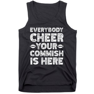 Funny Commish Fantasy Basketball Commissioner Sarcastic Tank Top