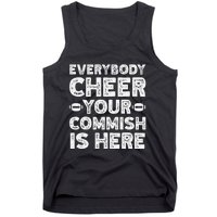 Funny Commish Fantasy Basketball Commissioner Sarcastic Tank Top