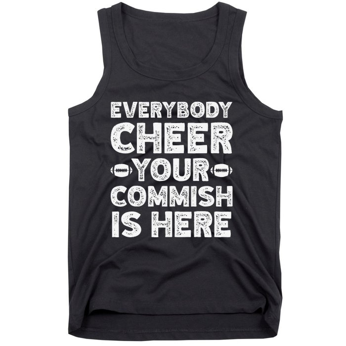 Funny Commish Fantasy Basketball Commissioner Sarcastic Tank Top