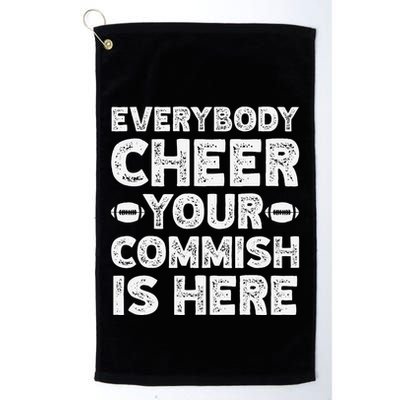 Funny Commish Fantasy Basketball Commissioner Sarcastic Golf Towel