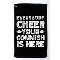 Funny Commish Fantasy Basketball Commissioner Sarcastic Golf Towel