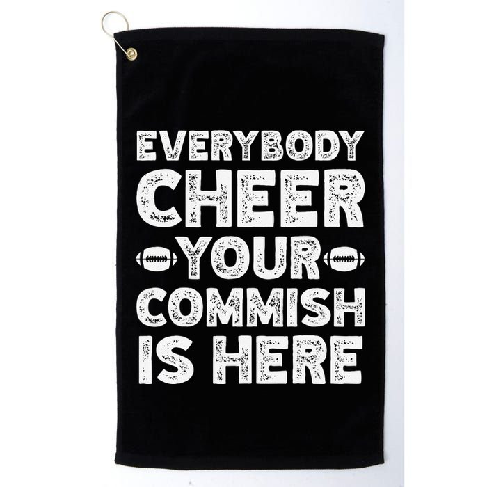 Funny Commish Fantasy Basketball Commissioner Sarcastic Golf Towel