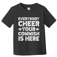 Funny Commish Fantasy Basketball Commissioner Sarcastic Toddler T-Shirt