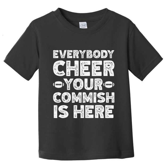 Funny Commish Fantasy Basketball Commissioner Sarcastic Toddler T-Shirt