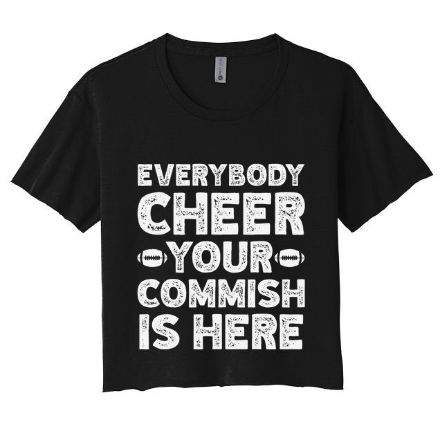 Funny Commish Fantasy Basketball Commissioner Sarcastic Crop Top
