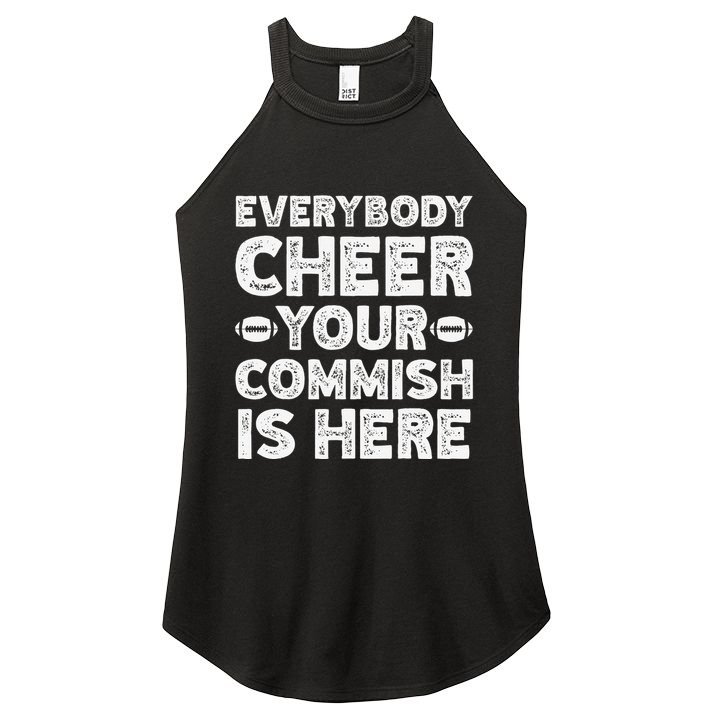 Funny Commish Fantasy Basketball Commissioner Sarcastic Women's Perfect Tri Rocker Tank