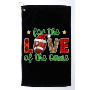 Football Christmas Football Player Xmas Santa Meaningful Gift Platinum Collection Golf Towel