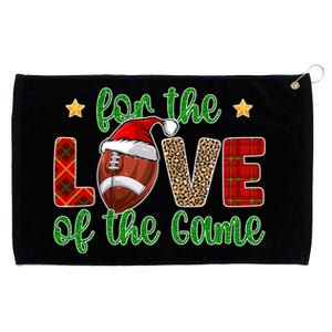 Football Christmas Football Player Xmas Santa Meaningful Gift Grommeted Golf Towel