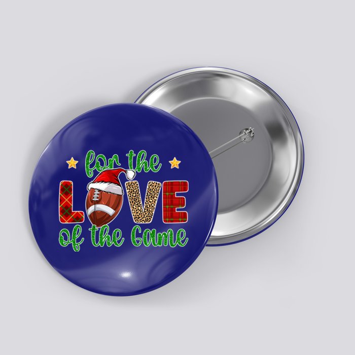 Football Christmas Football Player Xmas Santa Meaningful Gift Button