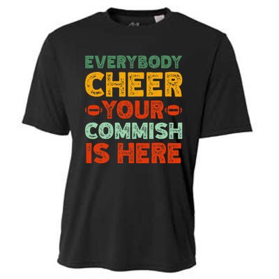 Funny Commish Fantasy Football Commissioner Sarcastic Cooling Performance Crew T-Shirt