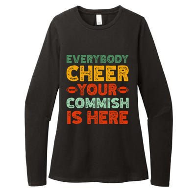 Funny Commish Fantasy Football Commissioner Sarcastic Womens CVC Long Sleeve Shirt