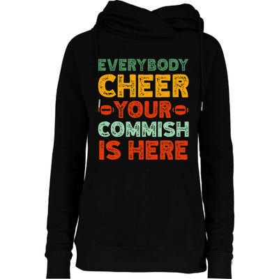 Funny Commish Fantasy Football Commissioner Sarcastic Womens Funnel Neck Pullover Hood