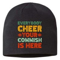 Funny Commish Fantasy Football Commissioner Sarcastic Sustainable Beanie