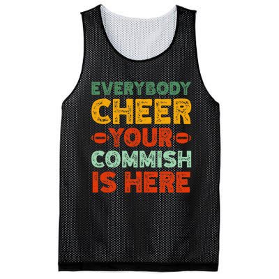 Funny Commish Fantasy Football Commissioner Sarcastic Mesh Reversible Basketball Jersey Tank