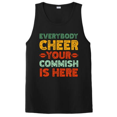 Funny Commish Fantasy Football Commissioner Sarcastic PosiCharge Competitor Tank