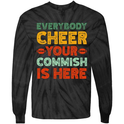 Funny Commish Fantasy Football Commissioner Sarcastic Tie-Dye Long Sleeve Shirt