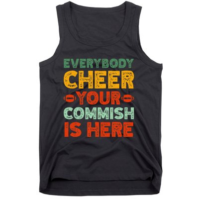 Funny Commish Fantasy Football Commissioner Sarcastic Tank Top