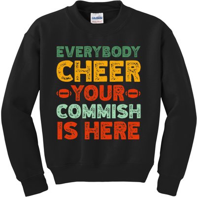 Funny Commish Fantasy Football Commissioner Sarcastic Kids Sweatshirt