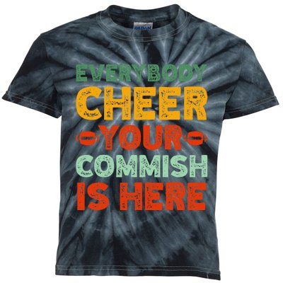 Funny Commish Fantasy Football Commissioner Sarcastic Kids Tie-Dye T-Shirt