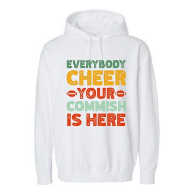 Funny Commish Fantasy Football Commissioner Sarcastic Garment-Dyed Fleece Hoodie