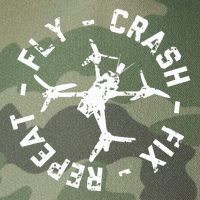 Fly Crash Fix Repeat Funny Fpv Drone Racing Quad Pilot Legacy Tie Dye Trucker Hat