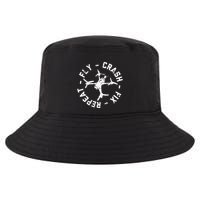 Fly Crash Fix Repeat Funny Fpv Drone Racing Quad Pilot Cool Comfort Performance Bucket Hat